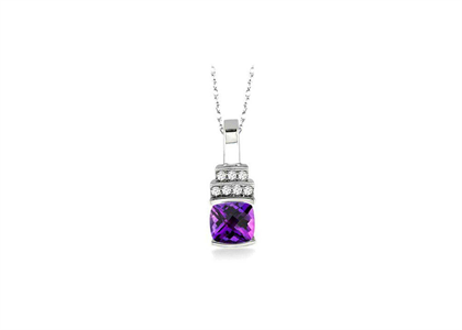 Rhodium Plated | Solitaire Stud Pendants